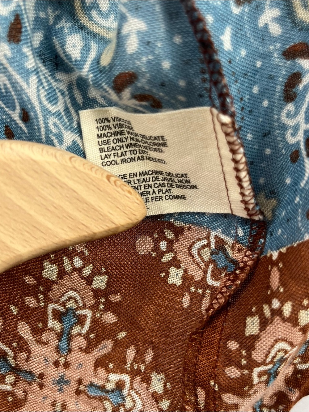 Natural Reflections L/XL Boho Paisley Kimono Cardigan Open Front Flowy - Picture 7 of 7